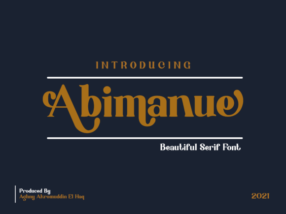 Abimanue: A Modern Display Font for Web Projects