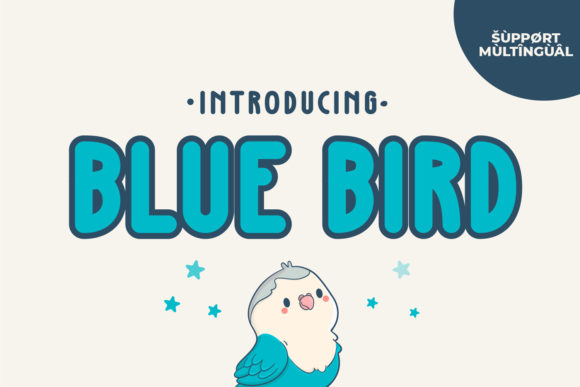 Blue Bird: A Display Font for Bold Branding