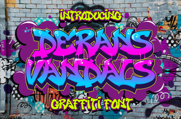 Derans Vandals: A Graffiti-Inspired Font for Bold Branding