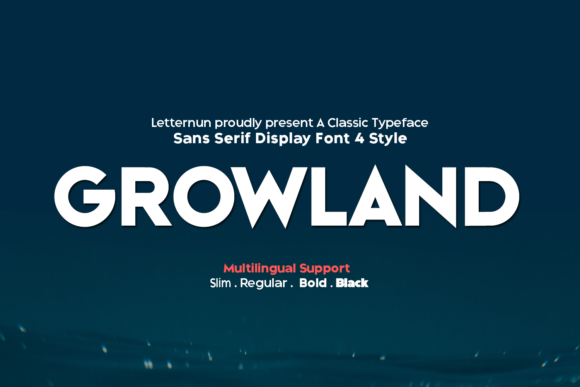 Growland Font for Strong, Confident Editorial Design