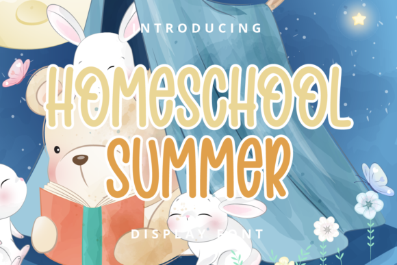Homeschool Summer Font for Business Branding