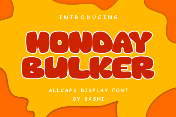 Monday Bulkers Display Font for Handmade Creations