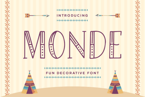 Monde Font for Handmade and Commercial Craft Projects