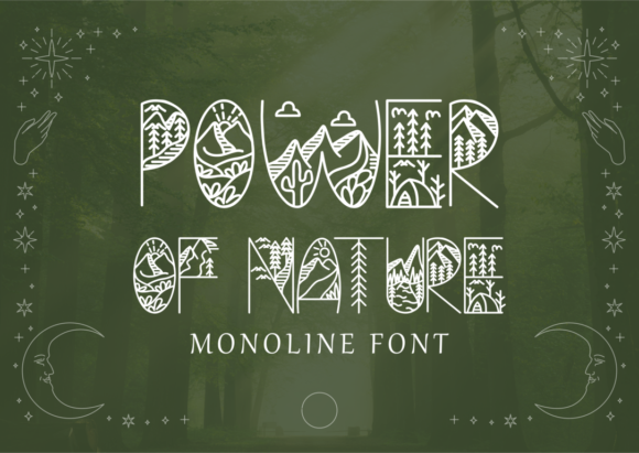 Power of Nature: A Fresh Display Font for Editorial Design