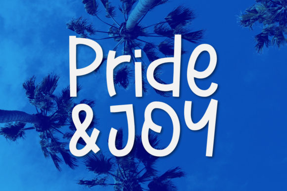 Pride and Joy Font for Editorial Design