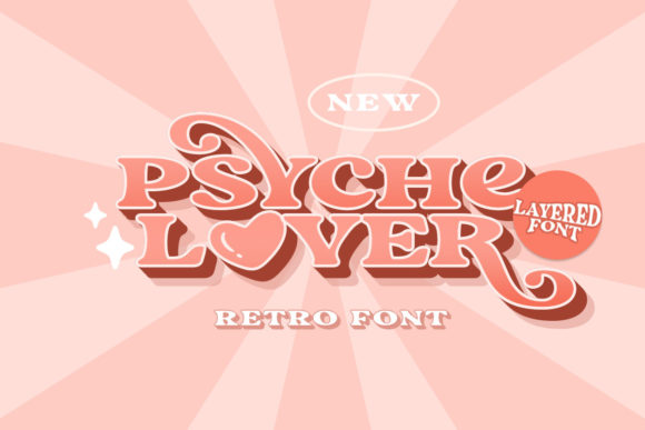Psyche Lover: A Retro Display Font for Creative Branding