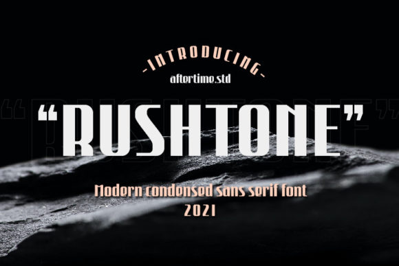 Rushtone: A Modern Display Font for Bold Web Design