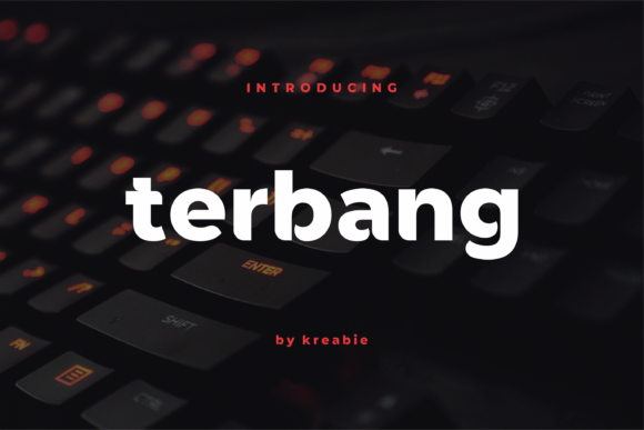 Terbang: A Bold Display Font for Handmade Creations
