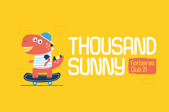 Thousand Sunny: A Playful Font for Bold Branding