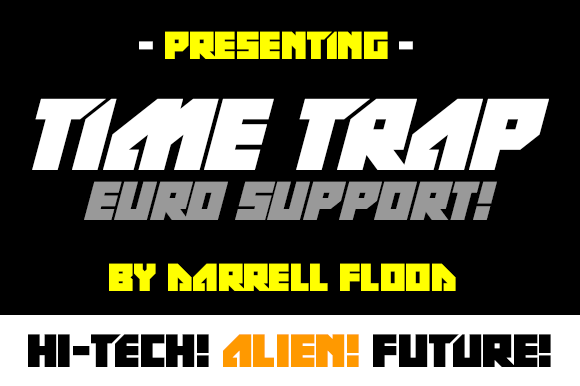 Time Trap: A Bold Display Font for Editorial Design