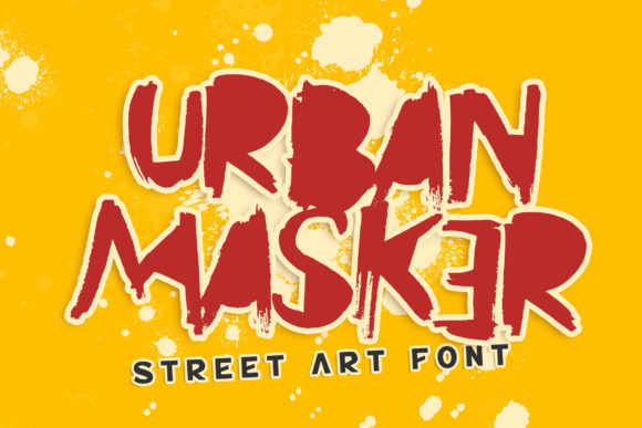 Urban Masker: A Graffiti-Inspired Font for Handmade Creations