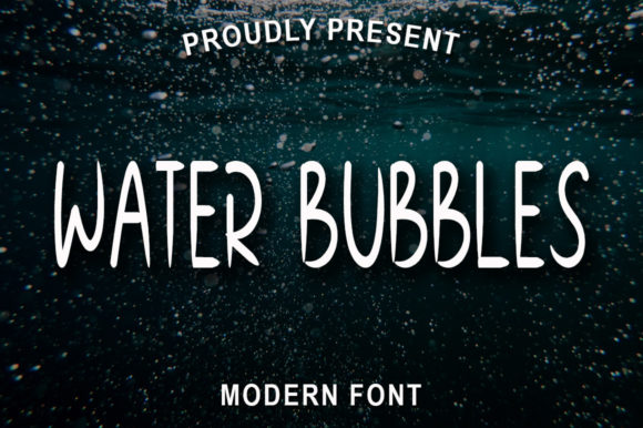 Water Bubbles: A Playful Font for Handmade Creations